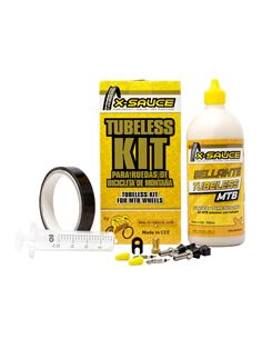 KIT TUBELESS MTB VALVULA FINA