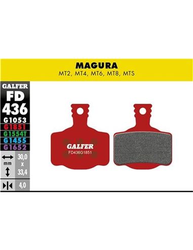 PASTILLAS FD ADV MT2,MT4,MT6,MT8 GALFER
