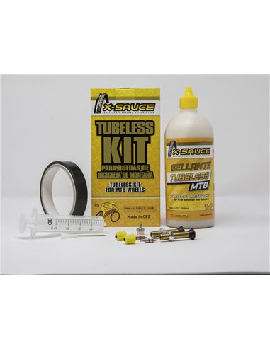 KIT TUBELESS MTB VALVULA GORDA