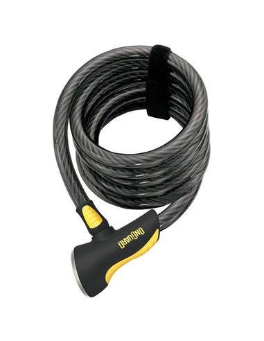 CANDADO ESPIRAL ONGUARD DOBERMAN LLAVE 185 CM X 12 MM