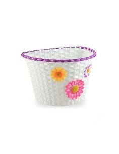 CESTA DELANTERA INFANTIL DE MIMBRE MORADA 280 × 195 × 185 MM