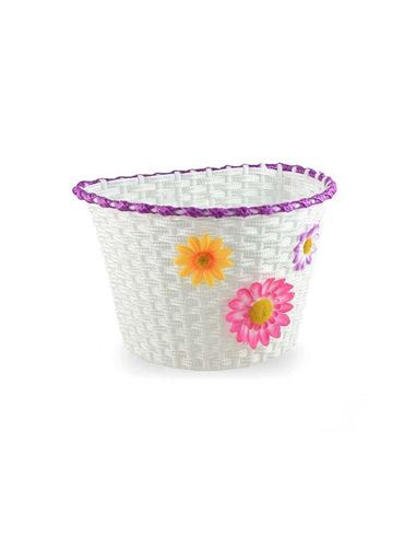 CESTA DELANTERA INFANTIL DE MIMBRE MORADA 280 × 195 × 185 MM