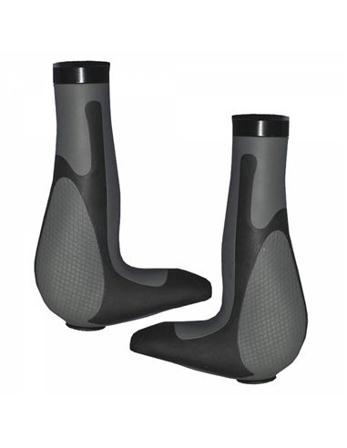 PAR DE PUÑOS MTB/CITY GOMA Y ALUMINIO ERGONOMICOS 14MM