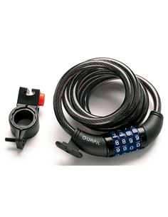 CANDADO CABLE ESPIRAL COMBINACION 10MM