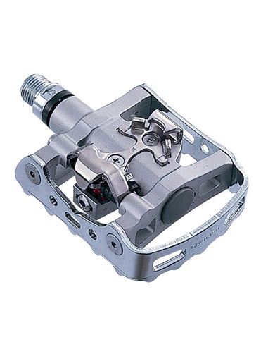 SHIMANO PEDAL M324 SPD PLATA CON CALAS SM-SH56