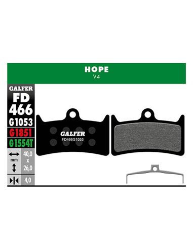 PASTILLAS FD STDARD HOPE-V4 GALFER